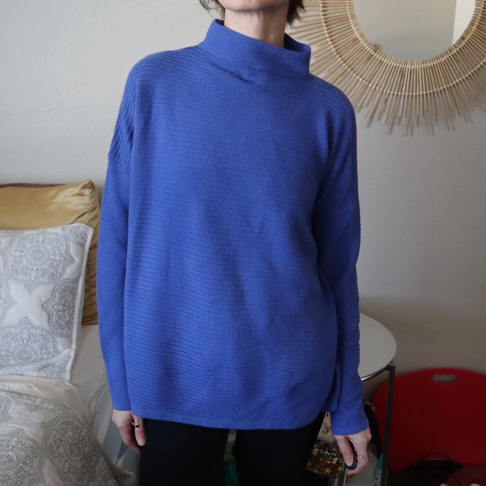 French Connection Royal Blue turtleneck sweater